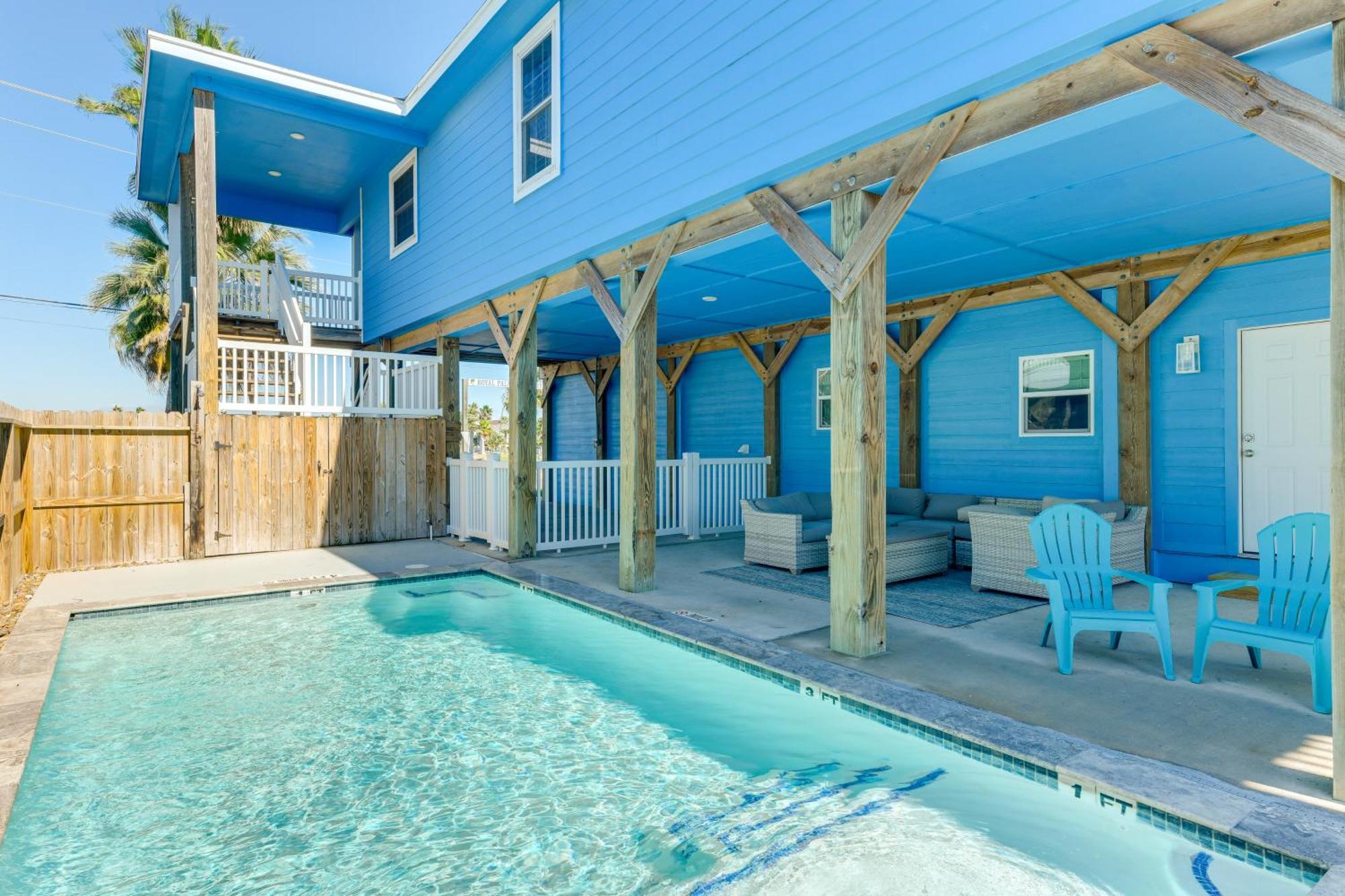 Trendy Port Aransas Home With Private Pool And Deck! Exterior foto